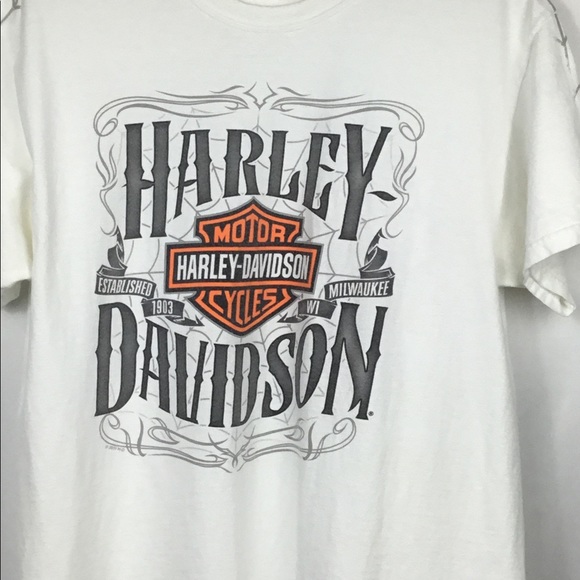 Golden Isles GA Harley Davidson Spider Web Short Sleeve T-shirt Men’s Large - Picture 2 of 10